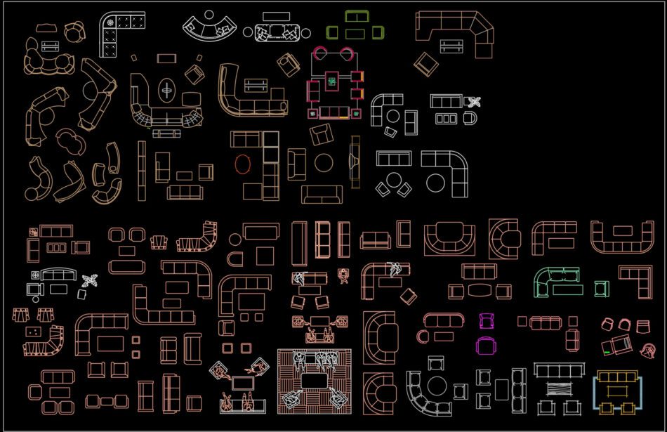 26.Furniture Cad Blocks free download