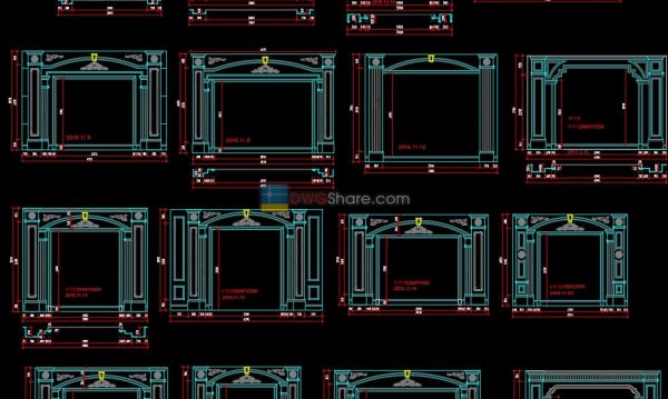 4.Interior design Neoclassical wall design