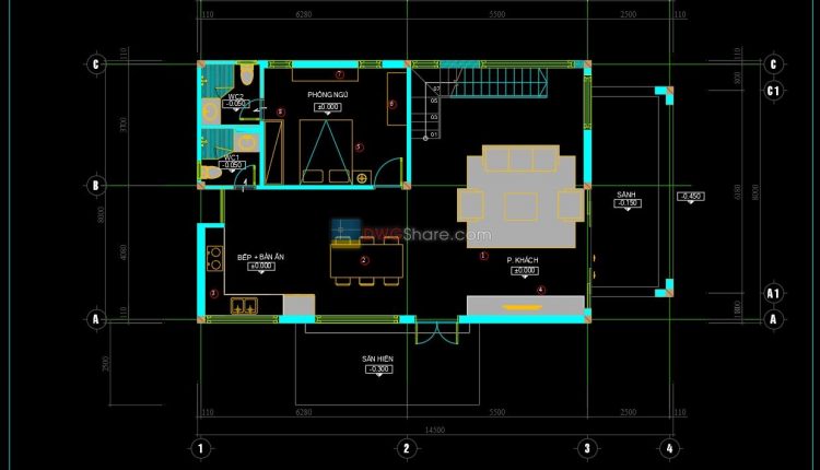 46.Apartment Plan Design AutoCAD File Free download
