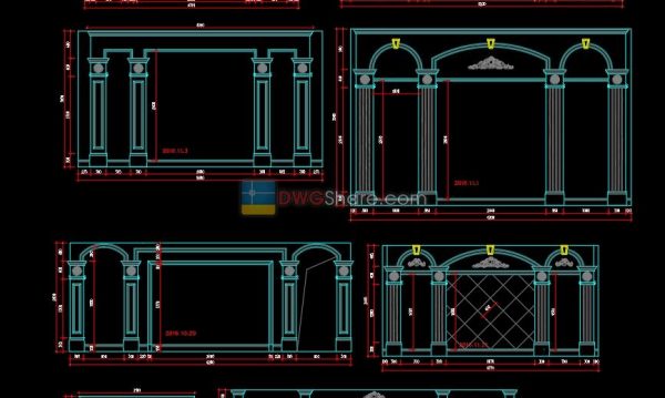 5.Interior design Neoclassical wall design