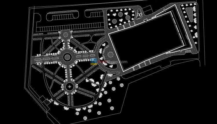 10.Urban landscaping AutoCAD blocks free download