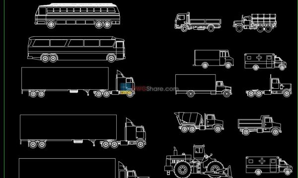 11.Transport AutoCAD blocks free download