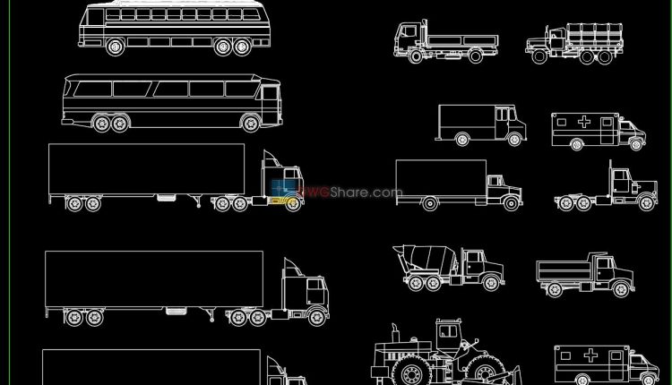 11.Transport AutoCAD blocks free download