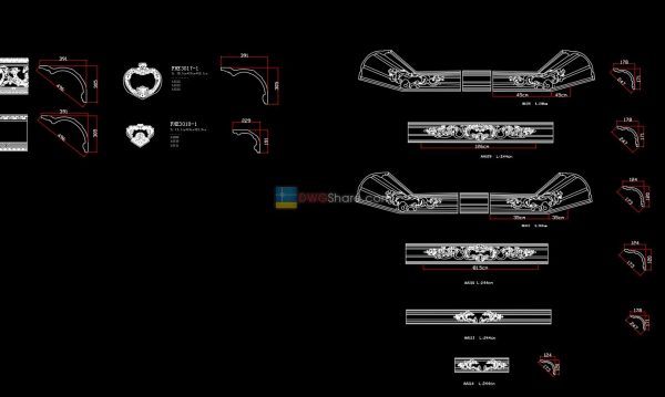 16.Neoclassical Style Decor CAD Design Elements