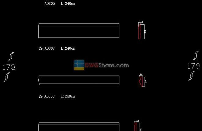 27.Neoclassical Style Decor CAD Design Elements