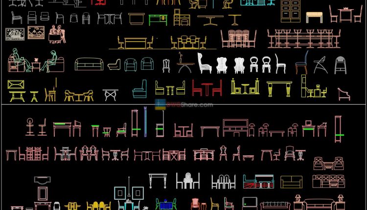 37.Furniture Cad Blocks free download