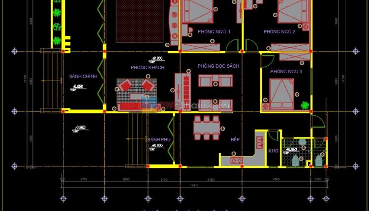50.House Plan Design AutoCAD File Free download