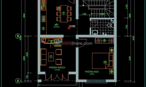 51.House Plan Design AutoCAD File Free download