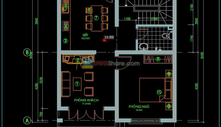 51.House Plan Design AutoCAD File Free download