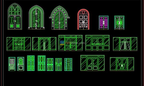 75.Autocad Doors free download