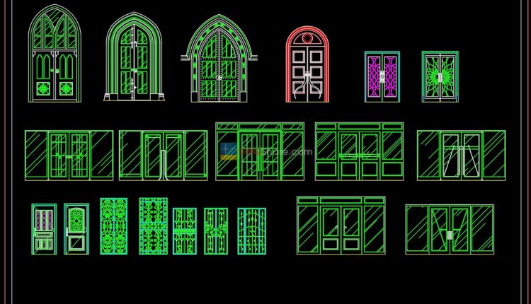 75.Autocad Doors free download