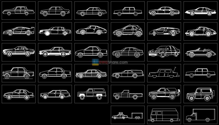 8.Transport AutoCAD blocks free download