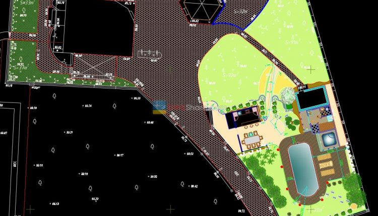 8.Urban landscaping AutoCAD blocks free download
