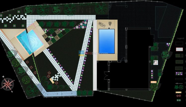 9.Urban landscaping AutoCAD blocks free download