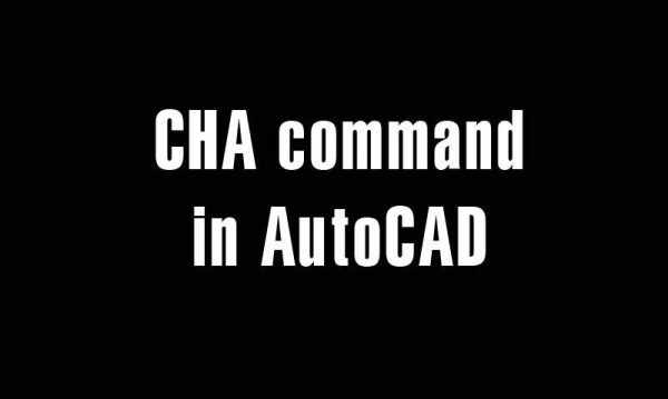 CHA command in AutoCAD – Chamfer command – Chamfer Solid