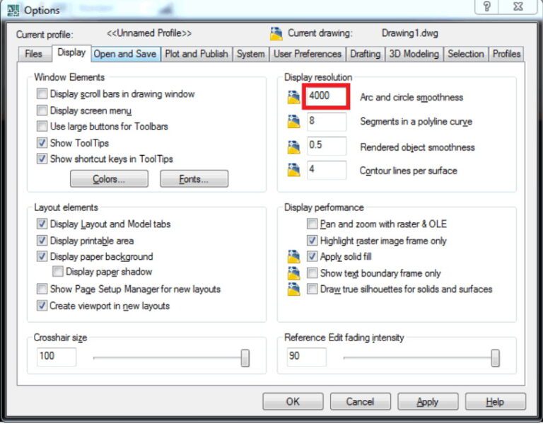 Make lines smooth in AutoCAD