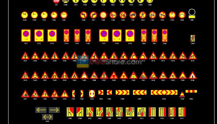 11.Traffic Control Manual DWG Drawing