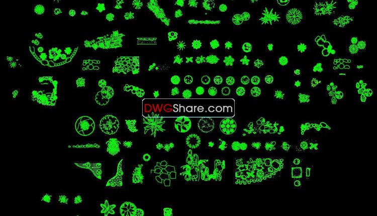 14.Trees AutoCAD blocks free download