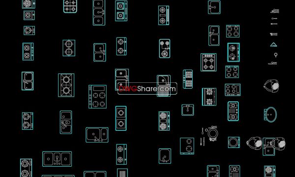 5 years ago
                

                
             2,66917.A collection of sinks and cookers in Plan Cad Blocks