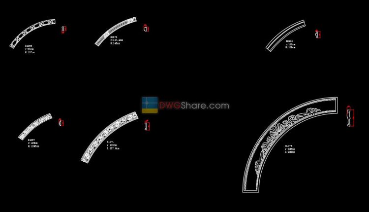 31.Neoclassical Style Decor CAD Design Elements
