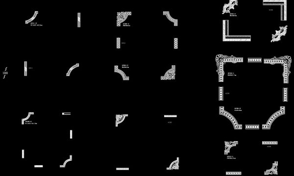 34.Neoclassical Style Decor CAD Design Elements