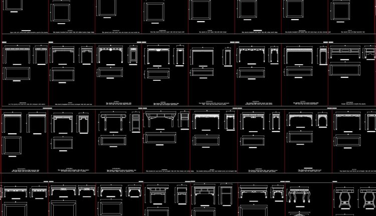 52.Free Chinese Furniture Blocks