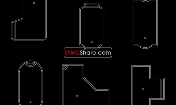 13.Small pools AutoCAD blocks free download