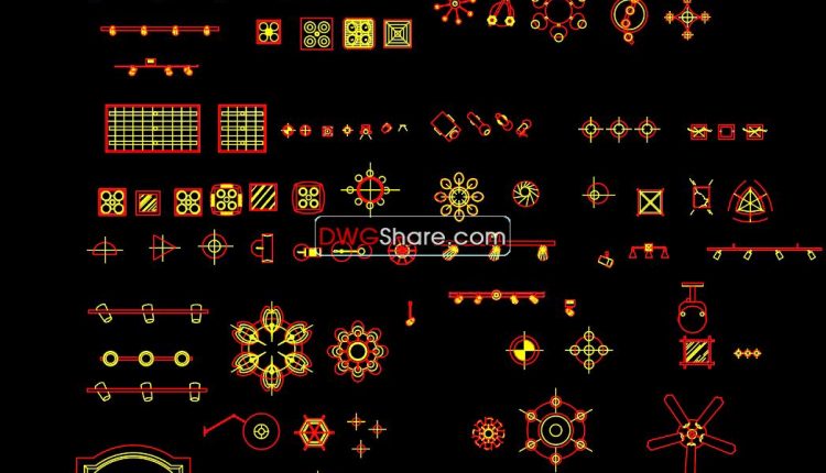 3.Electrical Lighting Cad Blocks free download