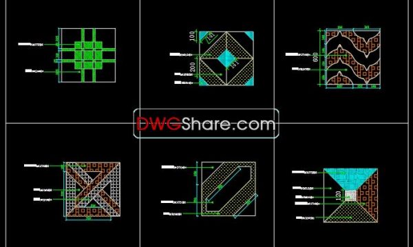 68.Paving Design CAD Blocks