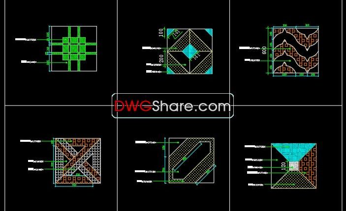 68.Paving Design CAD Blocks