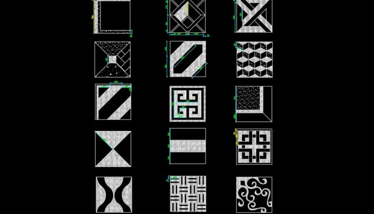 105. Paving Design CAD Blocks