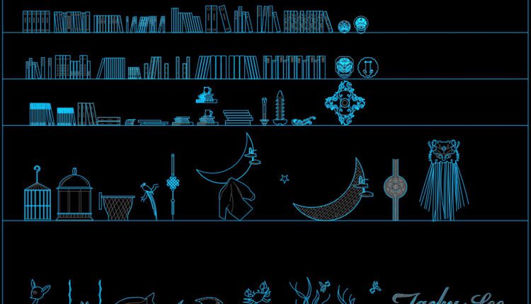 6. Accessories AutoCAD blocks free download