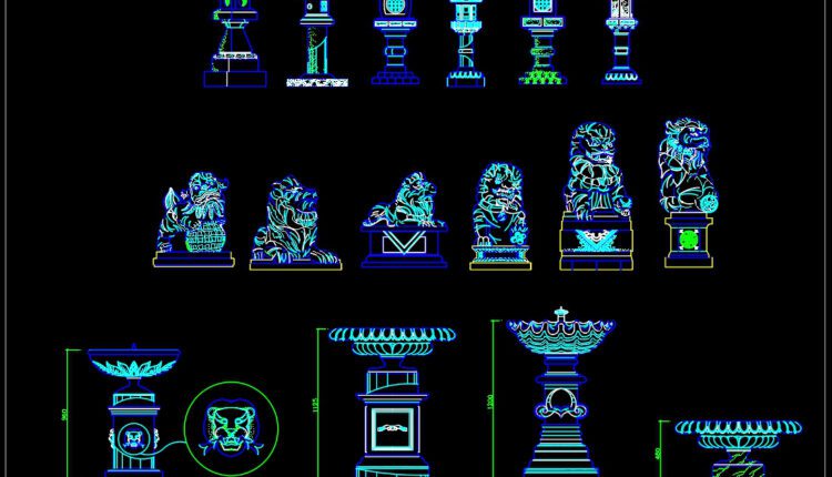 7. Accessories AutoCAD blocks free download