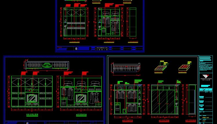 10.Wardrobe AutoCAD blocks free download