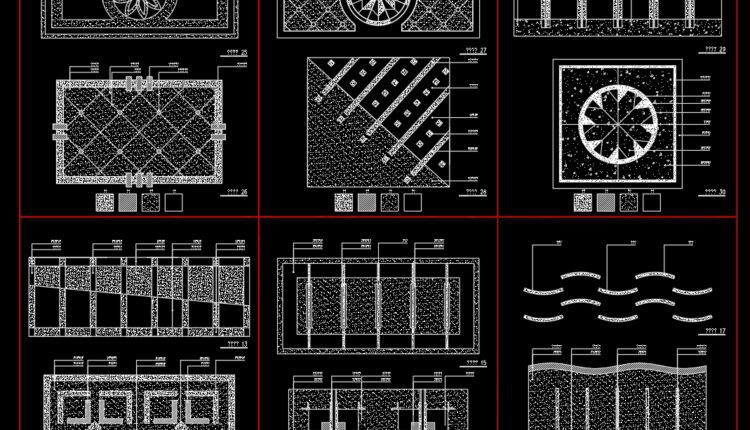 109. Paving Design CAD Blocks