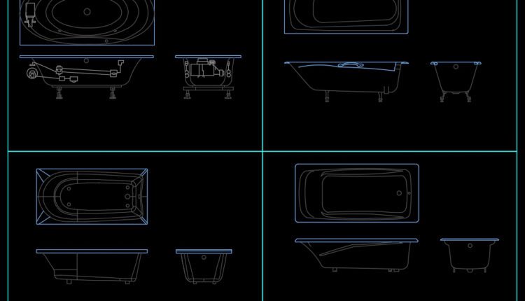 26.Jacuzzi free AutoCAD drawing download