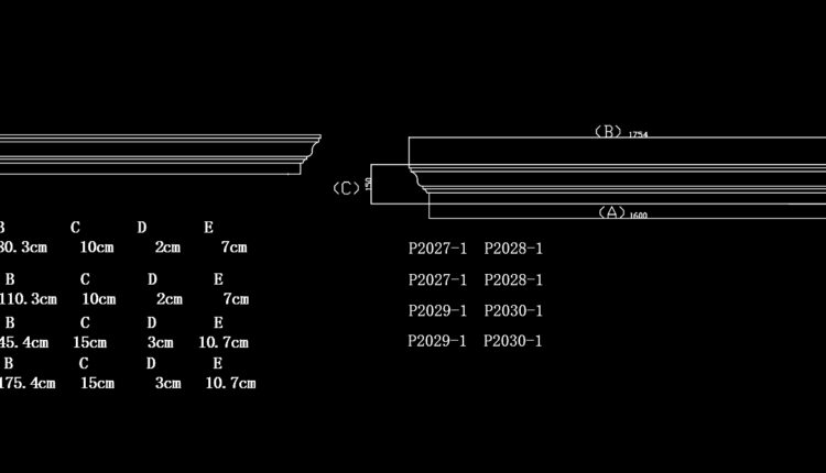 69.Neoclassical Style Decor CAD Design Elements