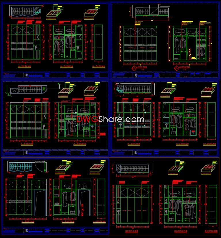 7.Wardrobe AutoCAD blocks free download