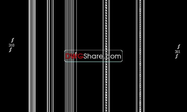 73.Neoclassical Style Decor CAD Design Elements