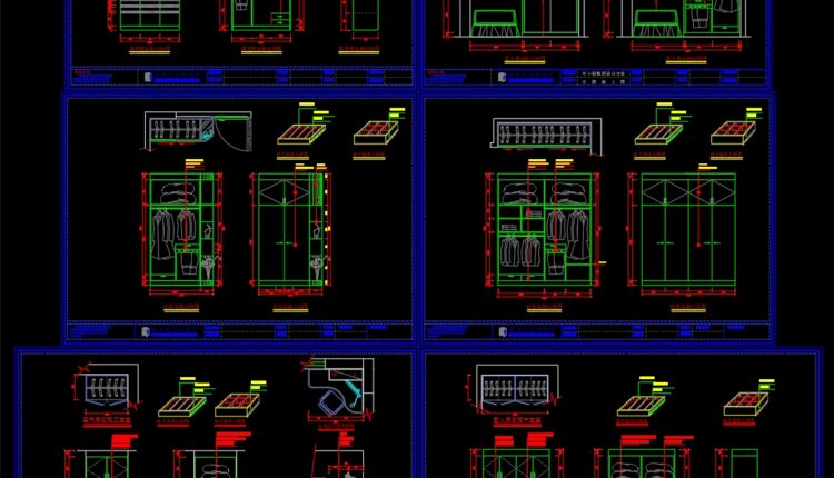 8.Wardrobe AutoCAD blocks free download
