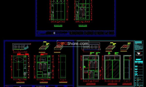 11.Wardrobe AutoCAD blocks free download