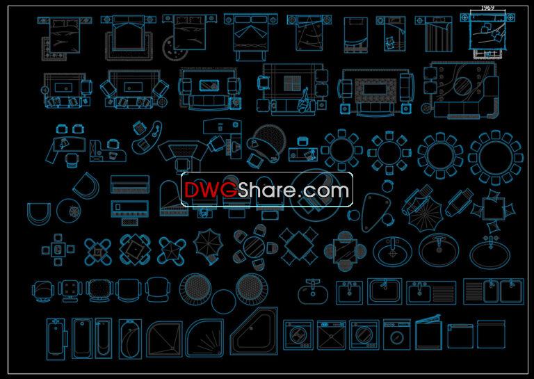 80.Furniture Cad Blocks free download