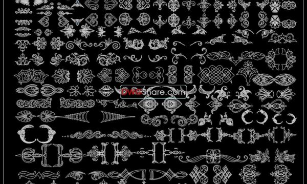 81.Neoclassical Style Decor CAD Design Elements