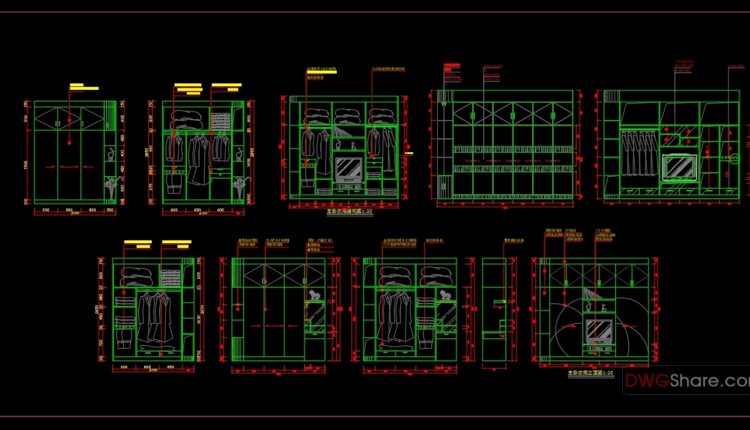 15.Wardrobe AutoCAD blocks free download (4)
