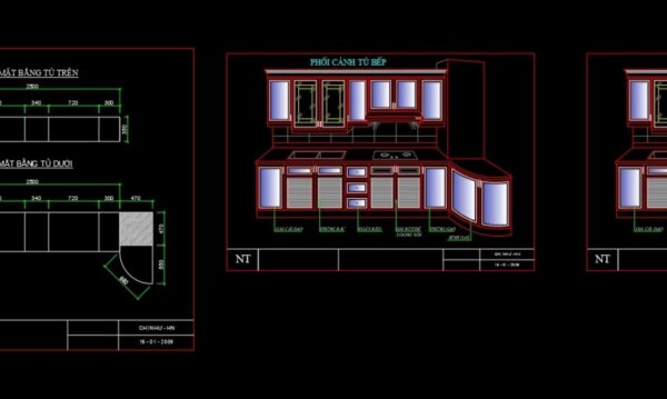 4 years ago
                

                
             85126.Traditional kitchen cupboard, kitchen cabinets autocad drawing