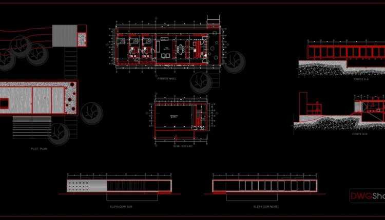 53.House Plan Design AutoCAD File Free download