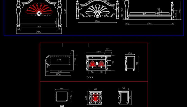 9.Classic Furniture CAD Blocks free download (1)
