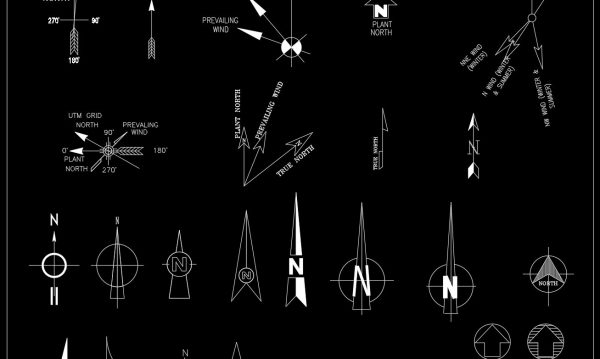 12.Wind rose Cad Blocks free download