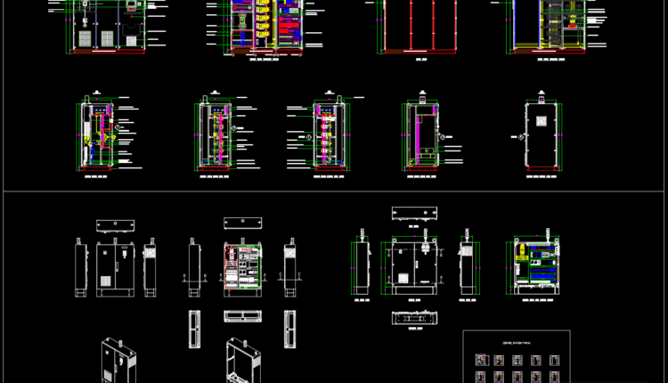 19.Control Panel Layout AutoCAD Blocks (1)