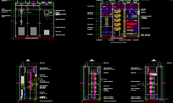 19.Control Panel Layout AutoCAD Blocks